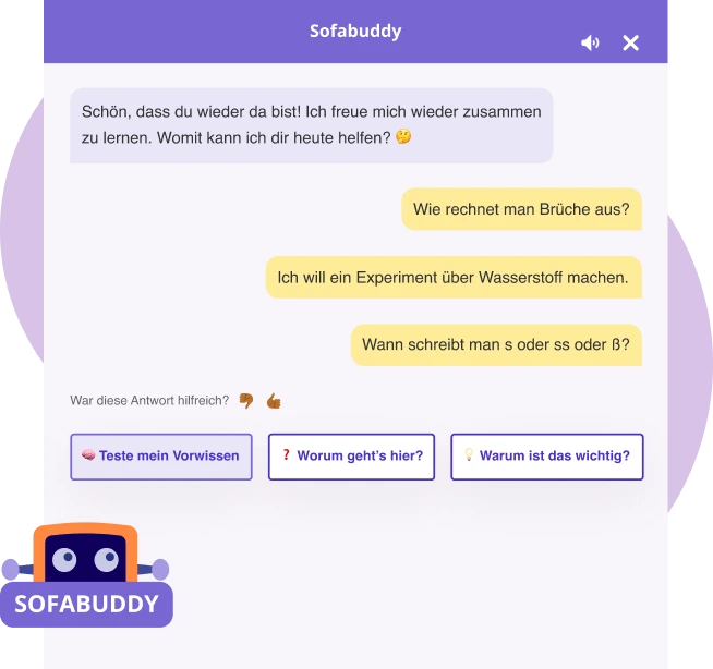 Beispiel vom Sofabuddy Chatfenster